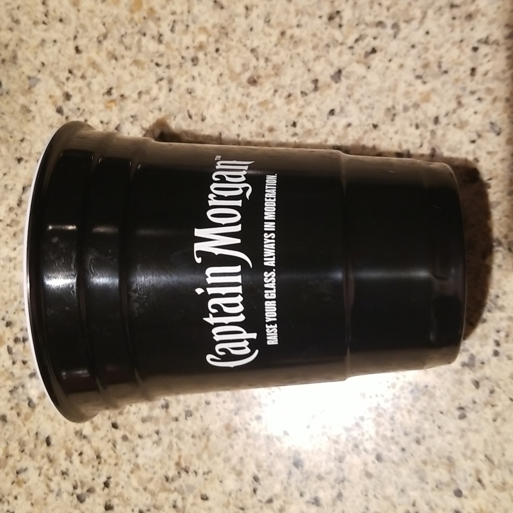 Pair of Captain Morgan's heavy duty plastic glasses